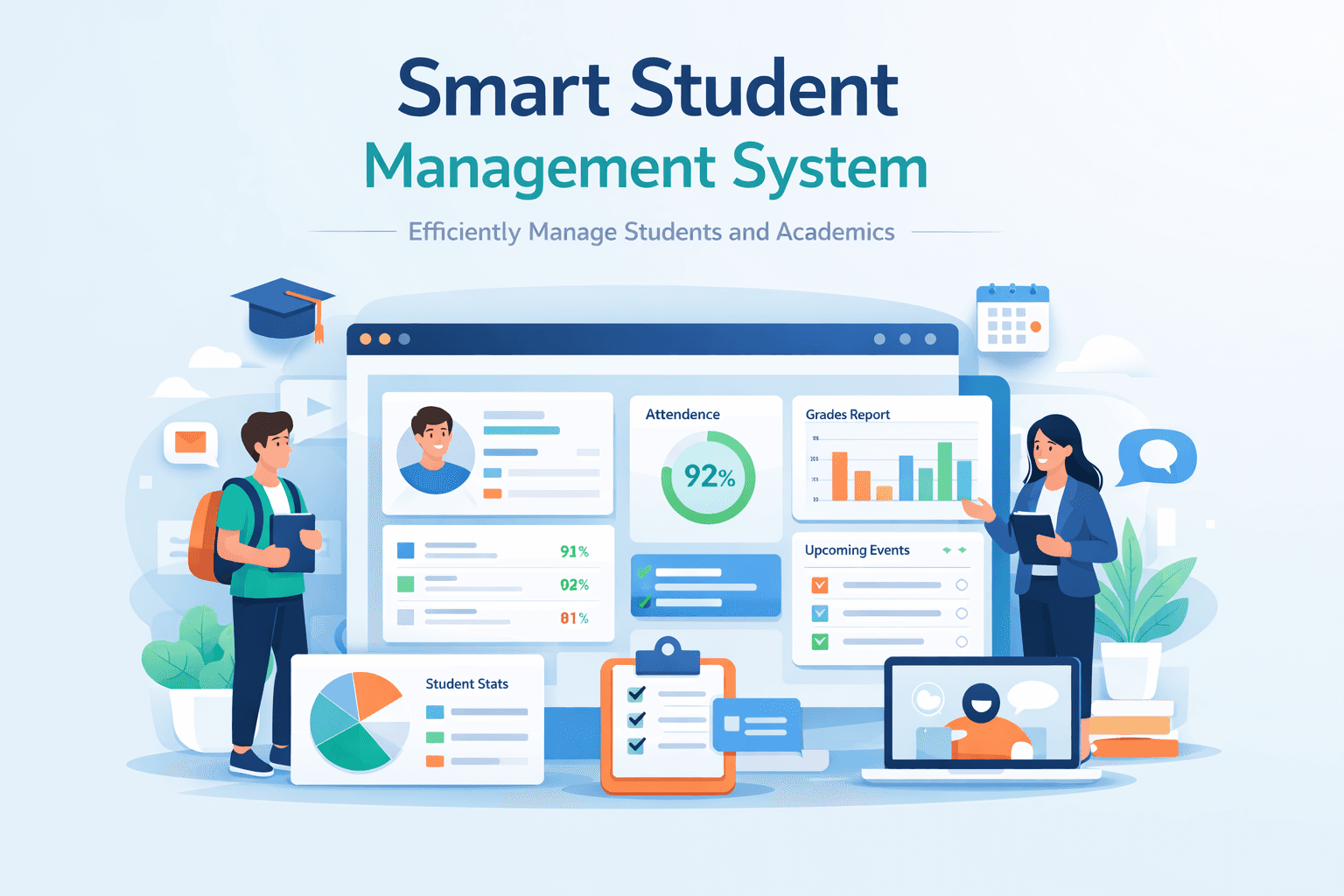 High-end workspace with layered light panels
